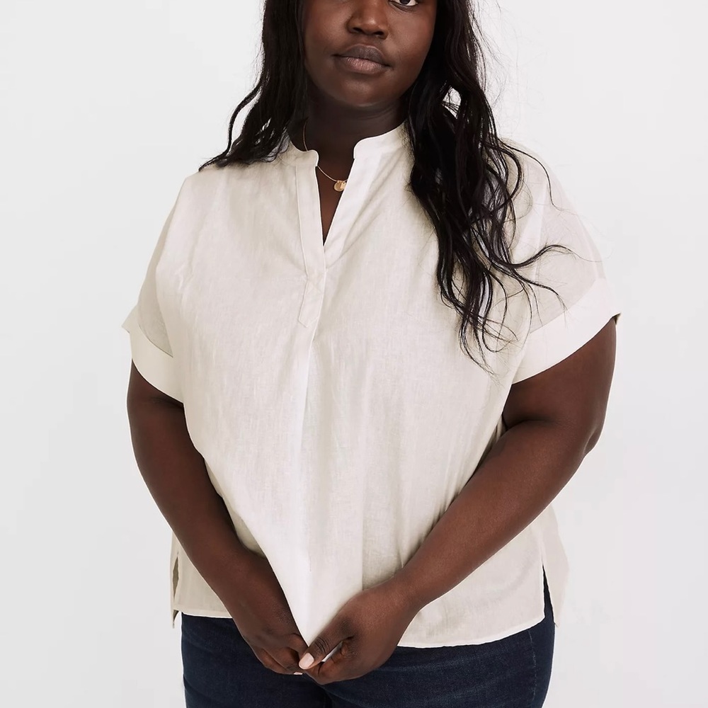 NWT Madewell (Re)sponsible Lakeline Popover Shirt
